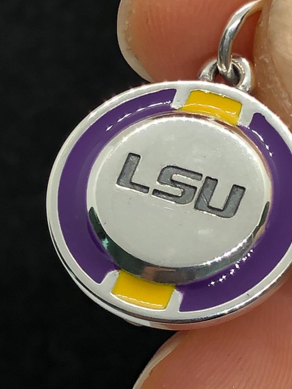 James Avery Enamel Louisiana State University School Spirit Charm